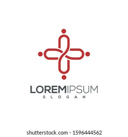 Human social, unity, together, connection, relation logo,Teamwork logo,Social logo design template.