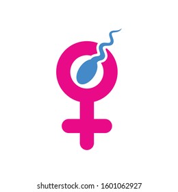 Human sperm cell icon. Abstract icon goal , sperm vector icon.
