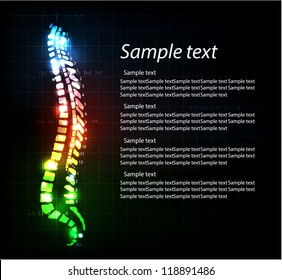 Human Spine Abstract Background