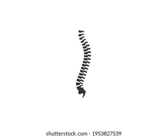 Human spine, backbone icon. Vector illustration.