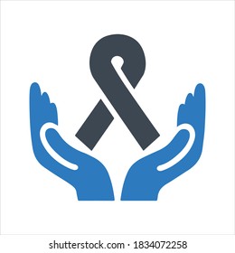 Human spine bone care icon, vector and glyph