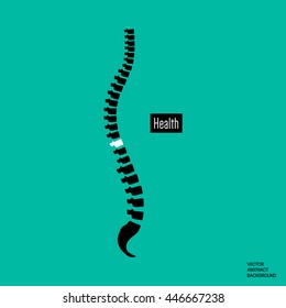 Human spine icon. Health skeleton