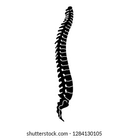 Human spine icon. Simple illustration of human spine vector icon for web design isolated on white background