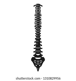 Human spine icon. Simple illustration of human spine vector icon for web design isolated on white background