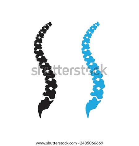 Human Spine Icon Vector Design.