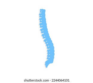 Human spine simple icon logo design. Human spine symbol for medical vector design and illustration.

