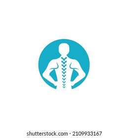 human spine treatment logo design