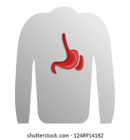 Human spleen icon. Cartoon of human spleen vector icon for web design isolated on white background