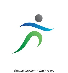 Human Sport Abstract Logo in Vector