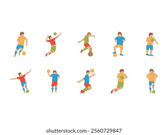 Human Sport Illustration Element Set