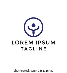 Human sport Logo Design template