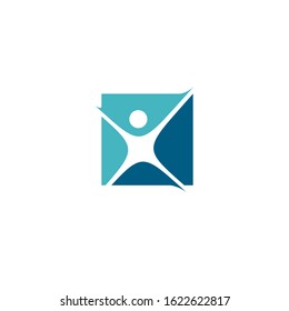 human square logo vector icon illustration