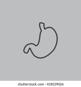 Human stomach icon