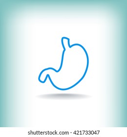 Human stomach icon