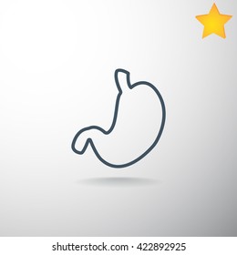 Human stomach icon