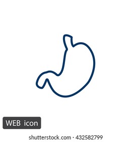 Human stomach icon