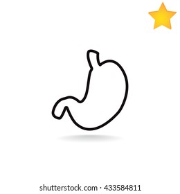 Human stomach icon