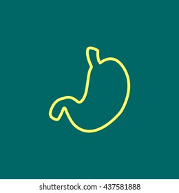 Human stomach icon