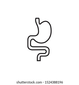 human stomach icon vector illustration logo template