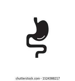 human stomach icon vector illustration logo template