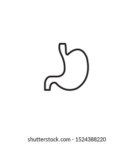 human stomach icon vector illustration logo template