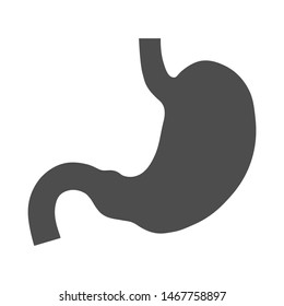 Human stomach isolated icon. Digestive system
