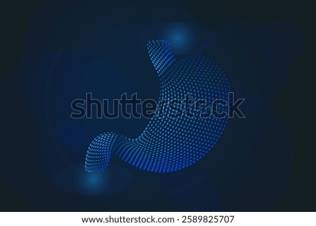 Human stomach Logo silhouette design vector template. simple icon stomach creative concept. abstract stomach care Logotype icon Vector illustration. EPS 10