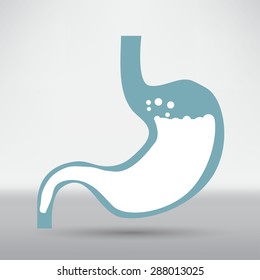 Human stomach symbol