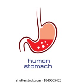 Human Stomach symbol. Vector illustration.