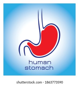 Human Stomach symbol. Vector illustration.