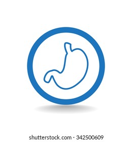 Human stomach vector icon