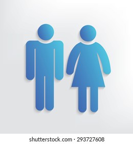 Human symbol design,clean vector