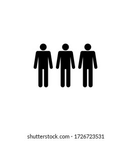 Human symbol icon. Vector icon of man
