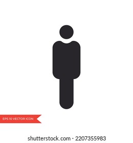 Human symbol. Man icon template