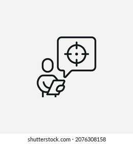 Human Target Vector Sign Icon Stock Vector (Royalty Free) 2076308137 ...