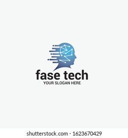 Human Tech Logo Vector Design