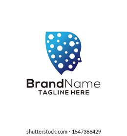 Human tech logo vector for your company