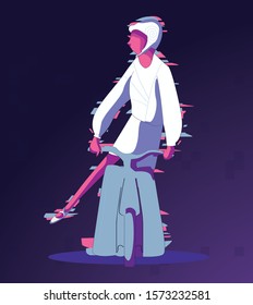 human technological character digital people