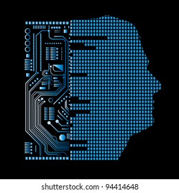 human and technology (layered)