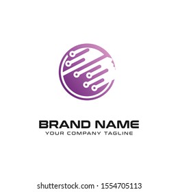 Human Technology Logo Design Vector Template For Company