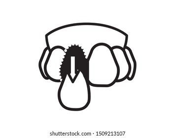 Human Teeth Losing Tooth Vector Illustration Stock Vector (Royalty Free