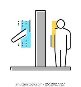 human teleportation color icon vector. human teleportation sign. isolated symbol illustration