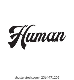 human text on white background.
