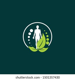 Human Therapy Naturally Creative Business Logo