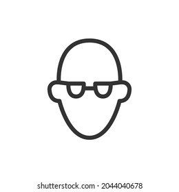 Human thin line icon. Symbol in trendy outline style. Premium design for web and apps. Perfect for UI. 