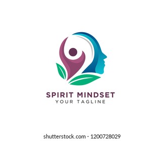 Human Think Health, Spirit And Success Logo Design Inspiration