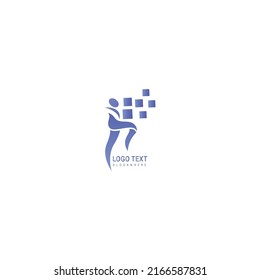 Human think health, spirit and success logo design inspiration