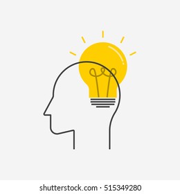 Human think icon - Vector