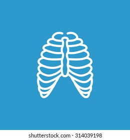 Human thorax icon