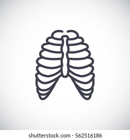 Human Thorax Icon Stock Vector (Royalty Free) 395759242 | Shutterstock